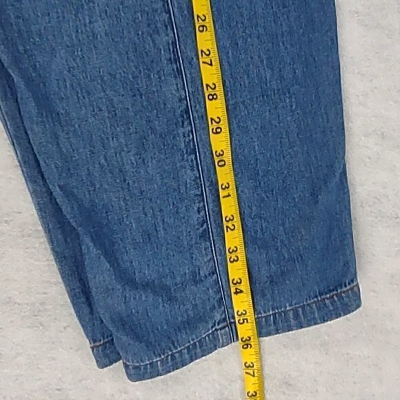 Orvis Blue Elastic Waist Band 100 % Cotton Capri Size 14 - Picture 5 of 8